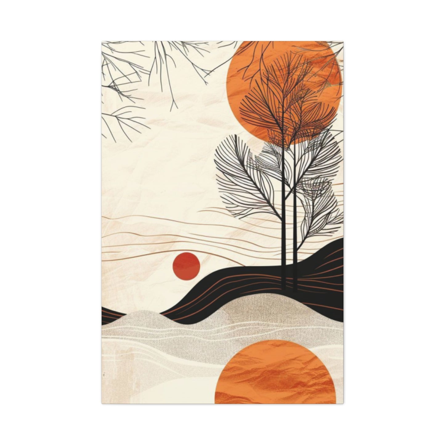 Minimalist Art Nouveau Landscape Modernism Wall Art & Canvas Prints