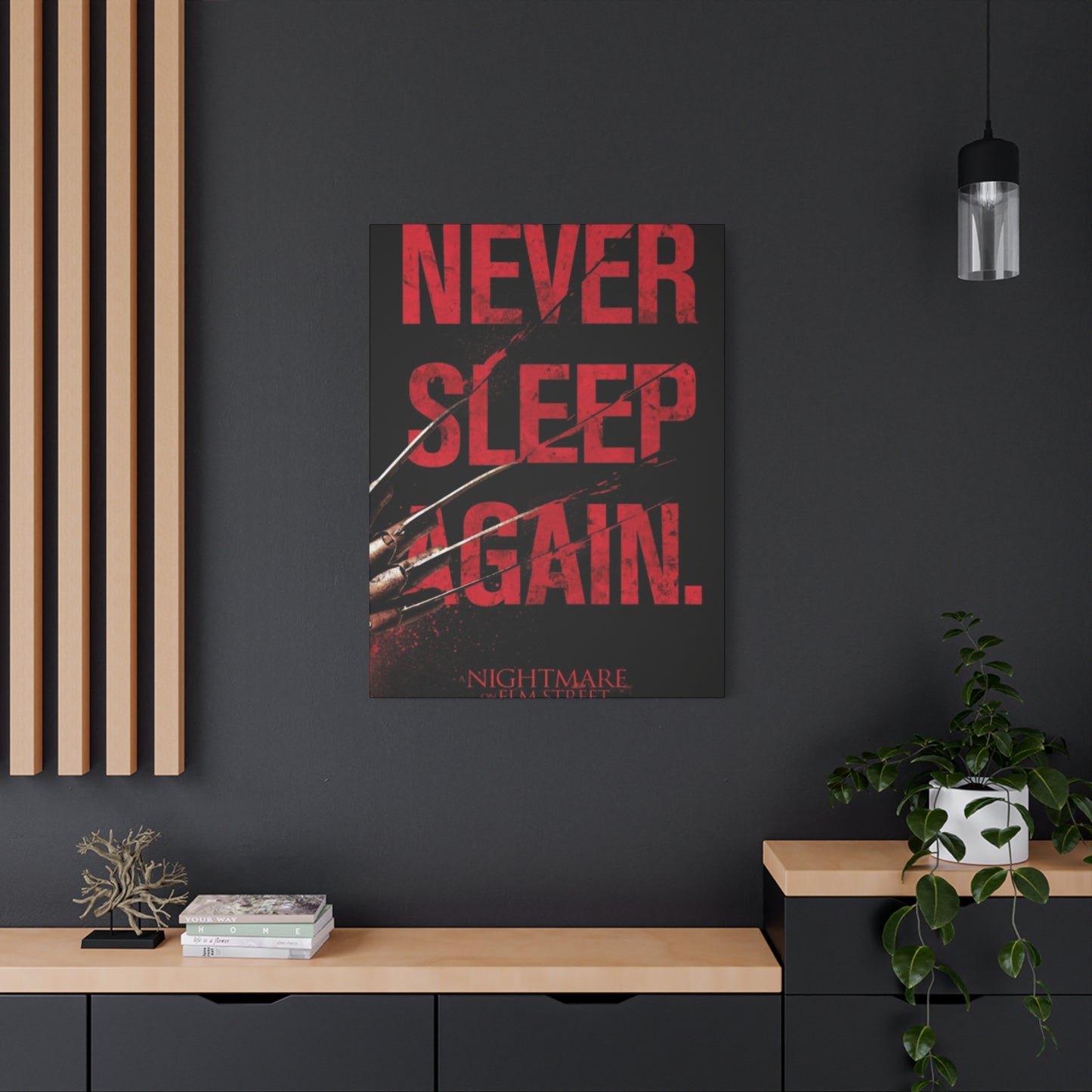 Never Sleep Again Horror Wall Art & Canvas Prints