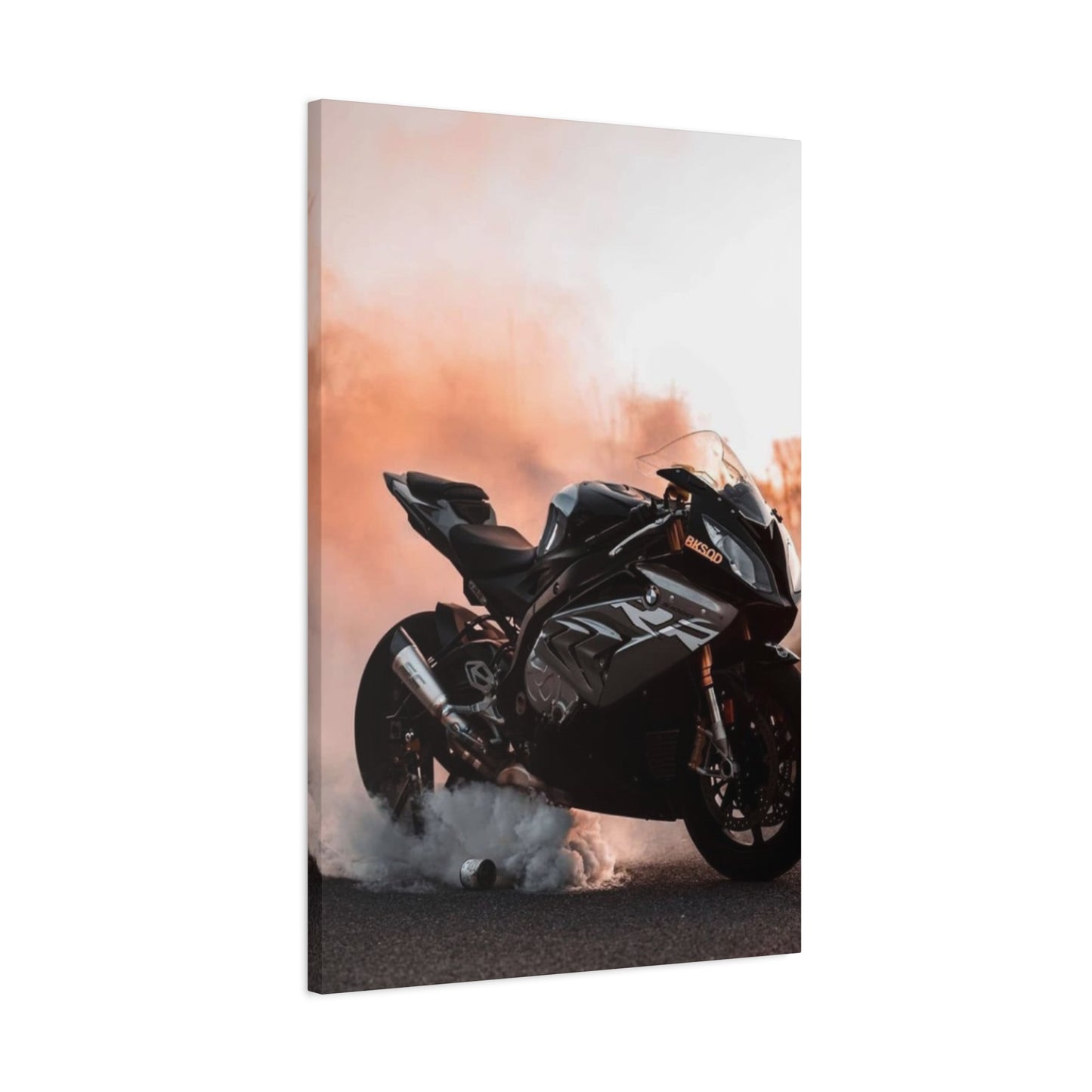 Superbike Burnout Motorcycle Wall Art & Canvas Prints