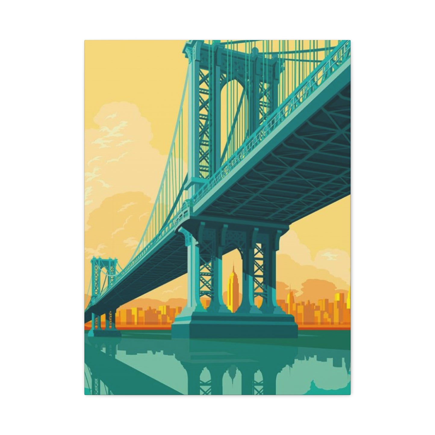 Manhattan Bridge Of New York City Wall Art & Canvas Prints