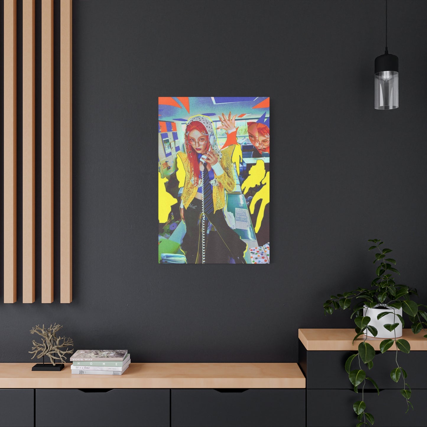 Singing Women Abstract Mixed Media Wall Art & Canvas Prints