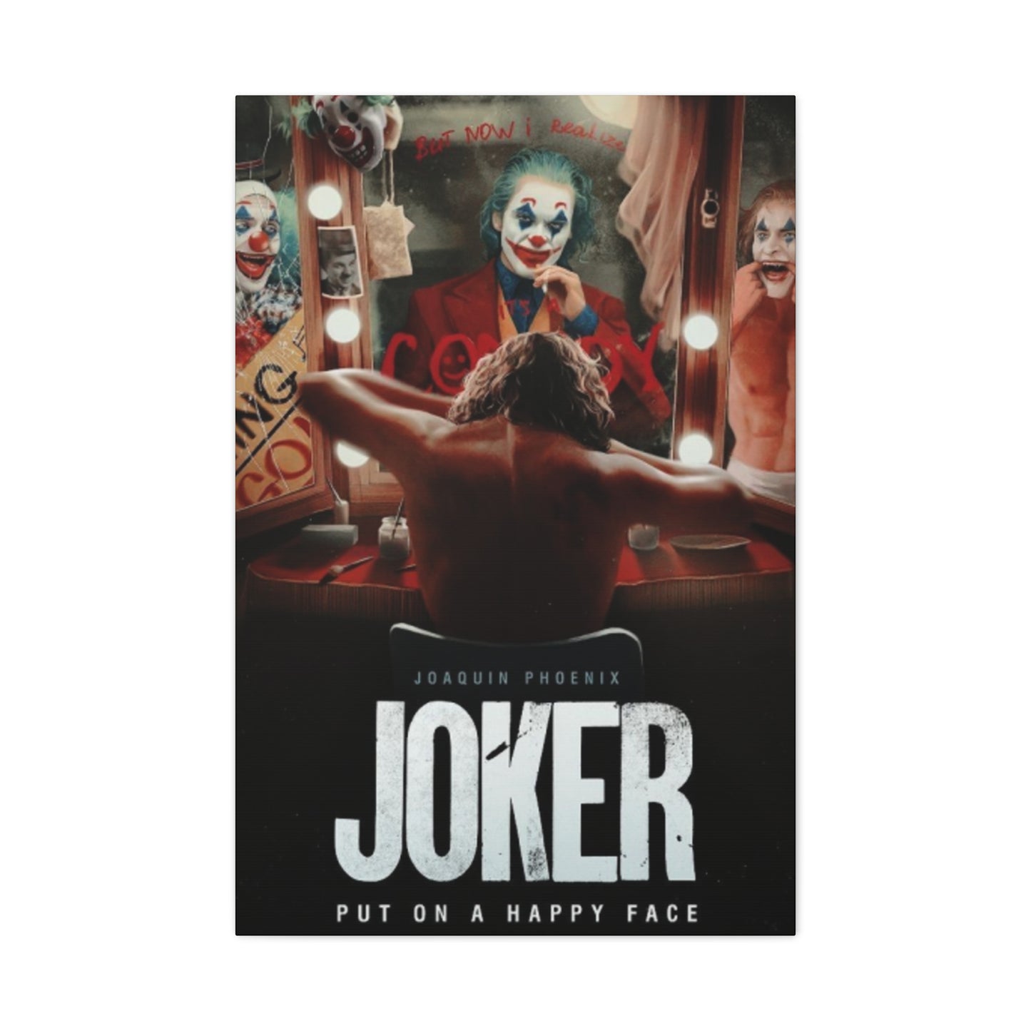 Joker Horror Movie Poster Wall Art & Canvas Prints