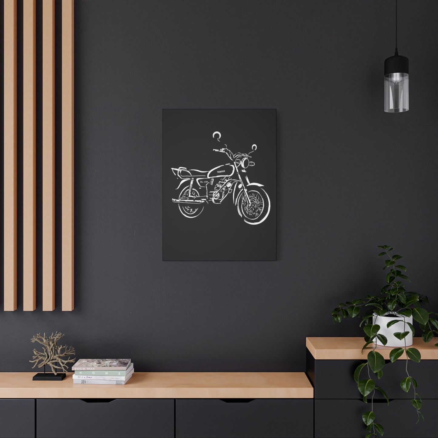 Yamaha RX100 Poster Motorcycle Wall Art & Canvas Prints