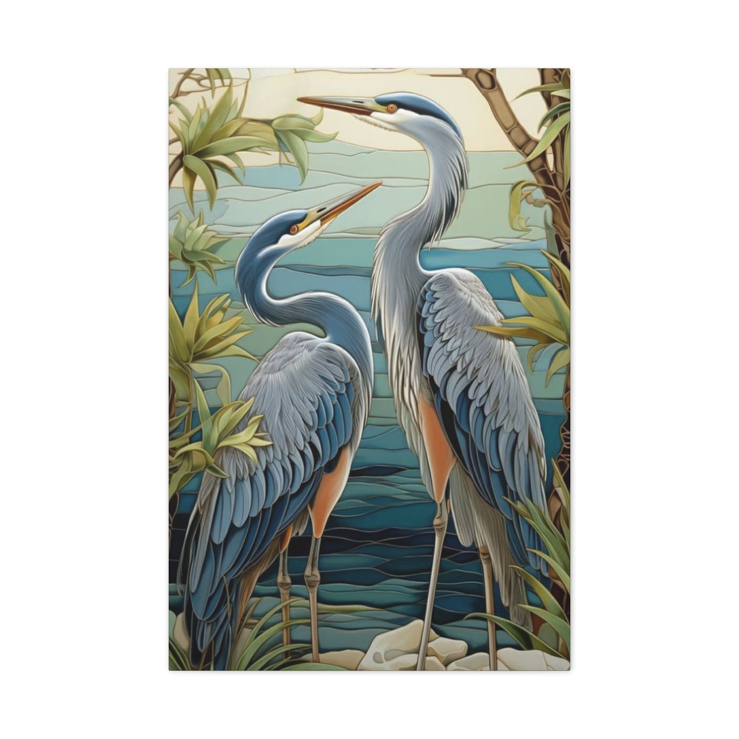 Herons in Wild Wall Art & Canvas Prints