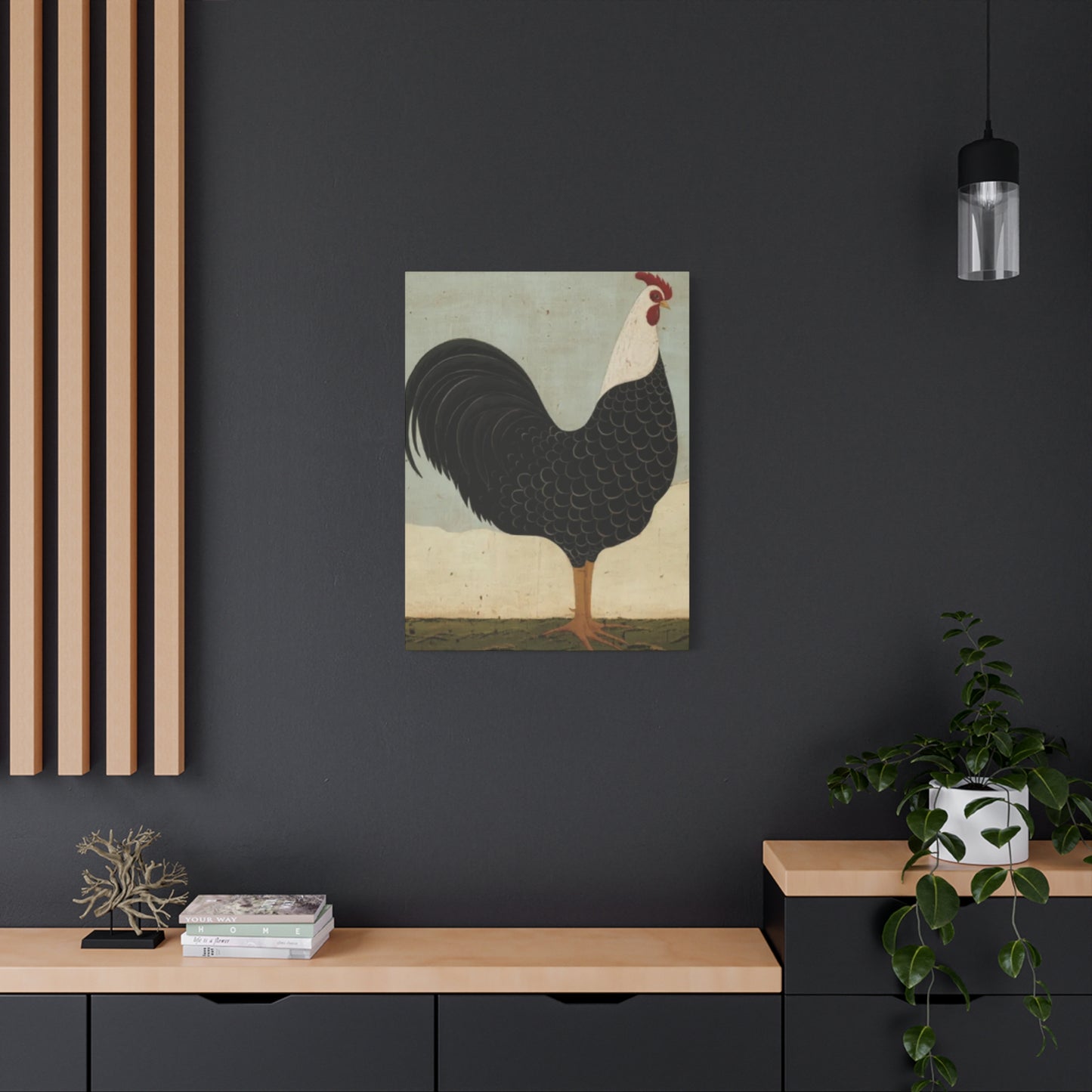 Black Chicken Kimble Warren Wall Art & Canvas Prints