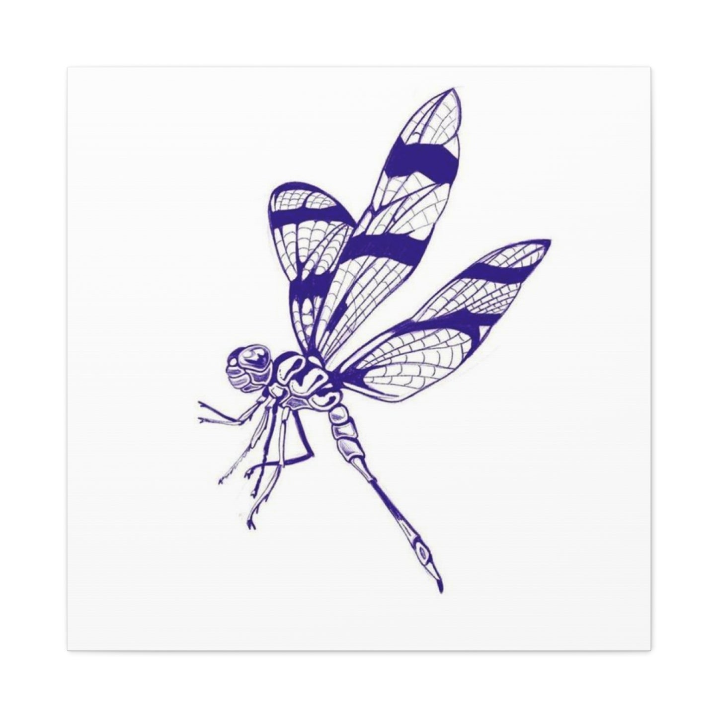 Blue Design Dragonfly Wall Art & Canvas Prints