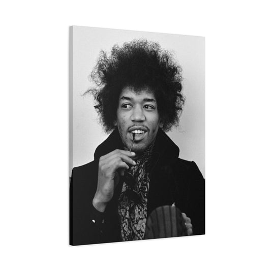 Monochrome Jimi Hendrix Poster Wall Art & Canvas Prints