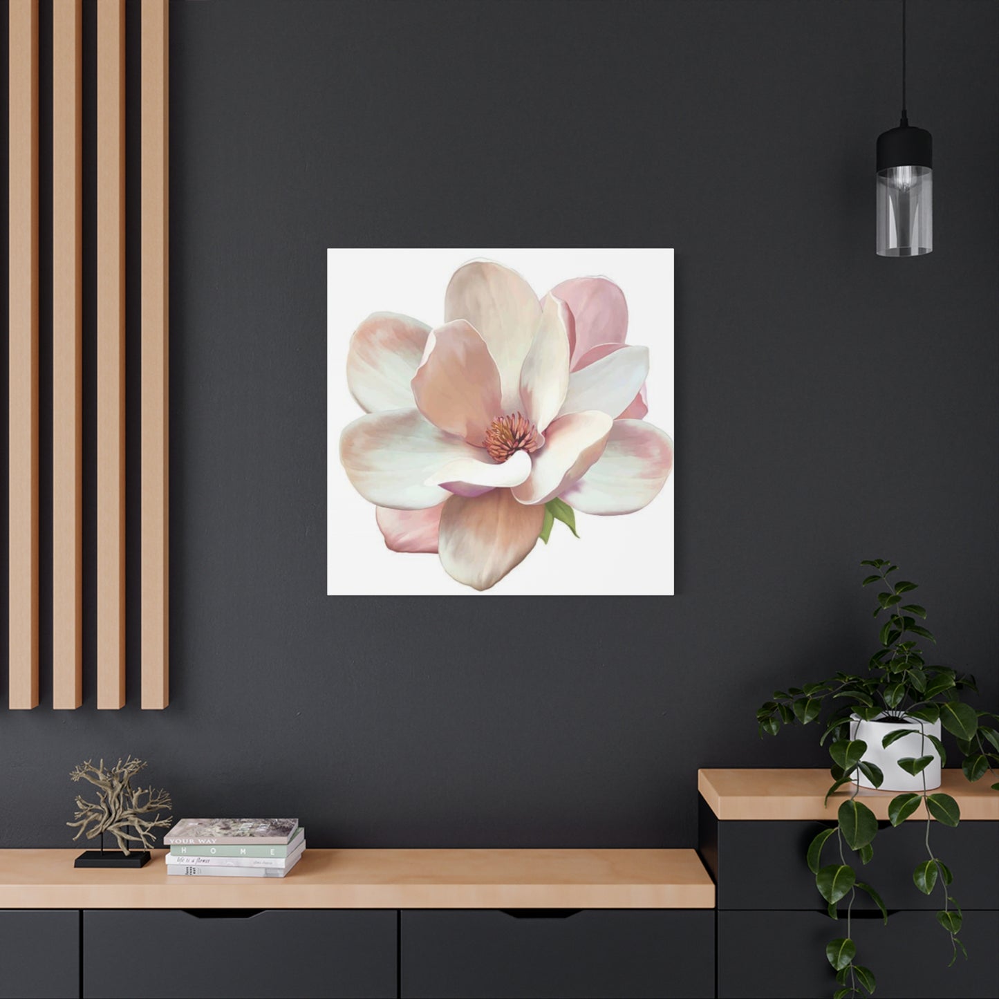 Pink Magnolia Flower Wall Art & Canvas Prints