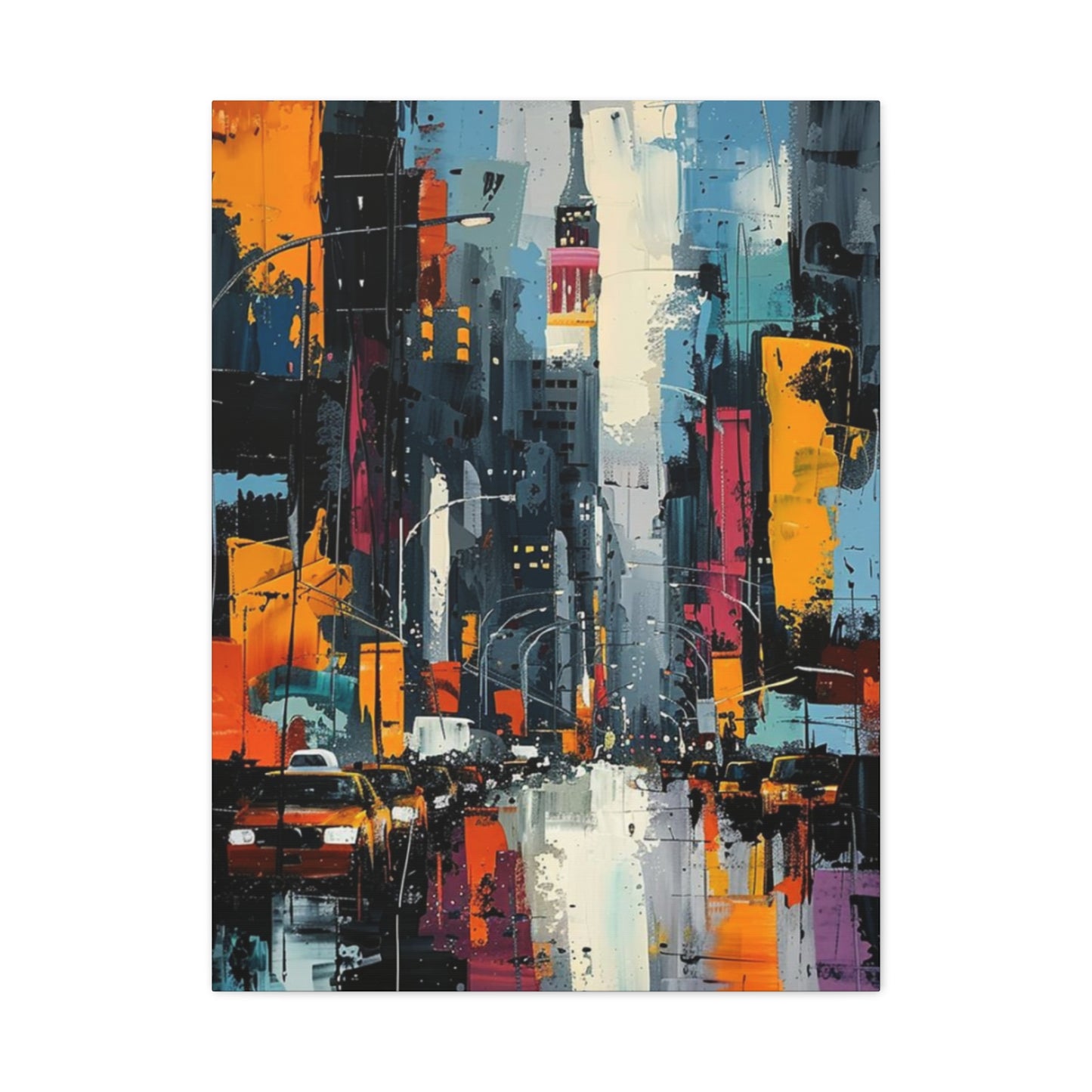 Painting Of Streets Of New York City Wall Art & Canvas Prints