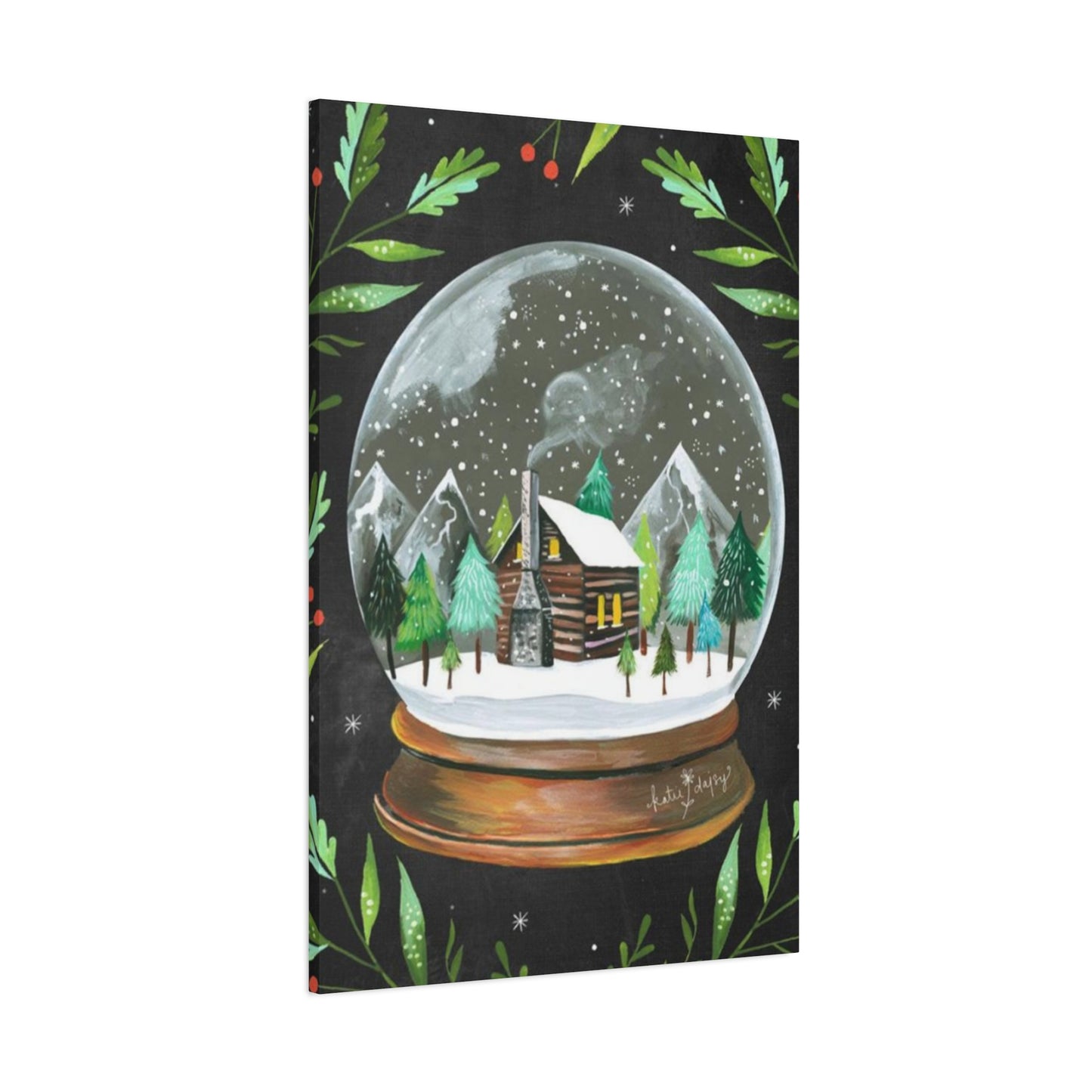 Snow Globe Painting Wall Art & Canvas Prints