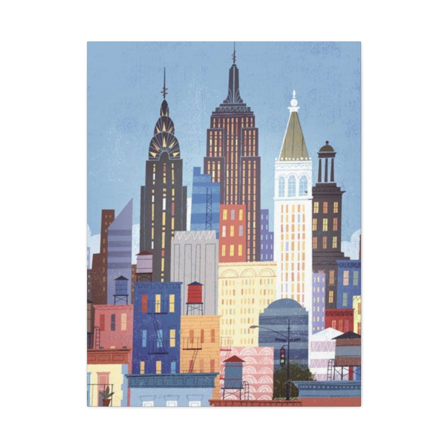 Manhattan Poster New York City Skyline Wall Art & Canvas Prints