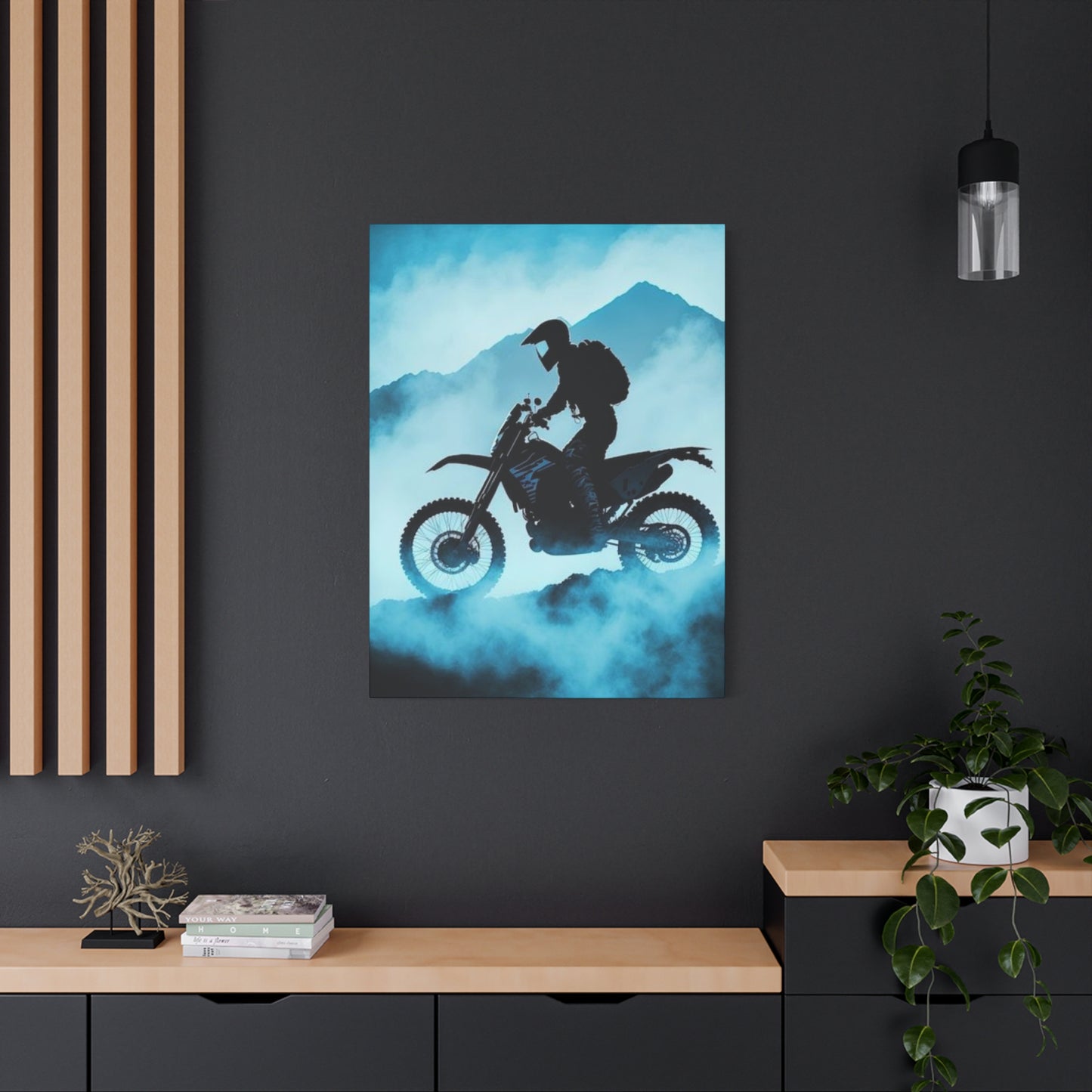 Mountain Biking Motorcycle Wall Art & Canvas Prints