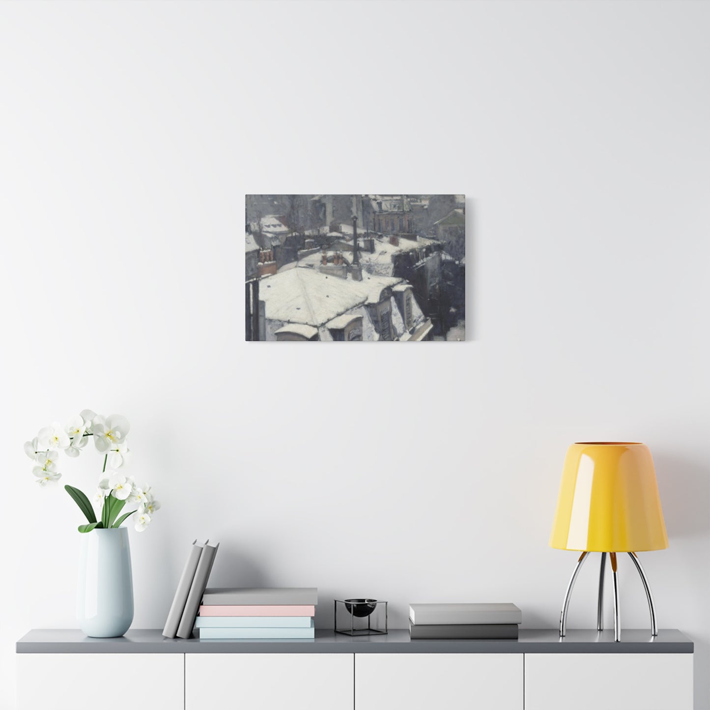 Gustav Snowfall Painting Wall Art & Canvas Prints