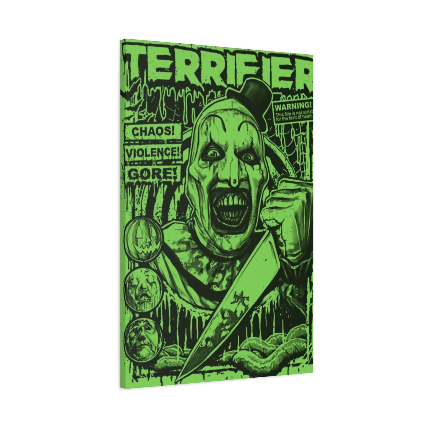 Terrifier Horror Movie Poster Wall Art & Canvas Prints