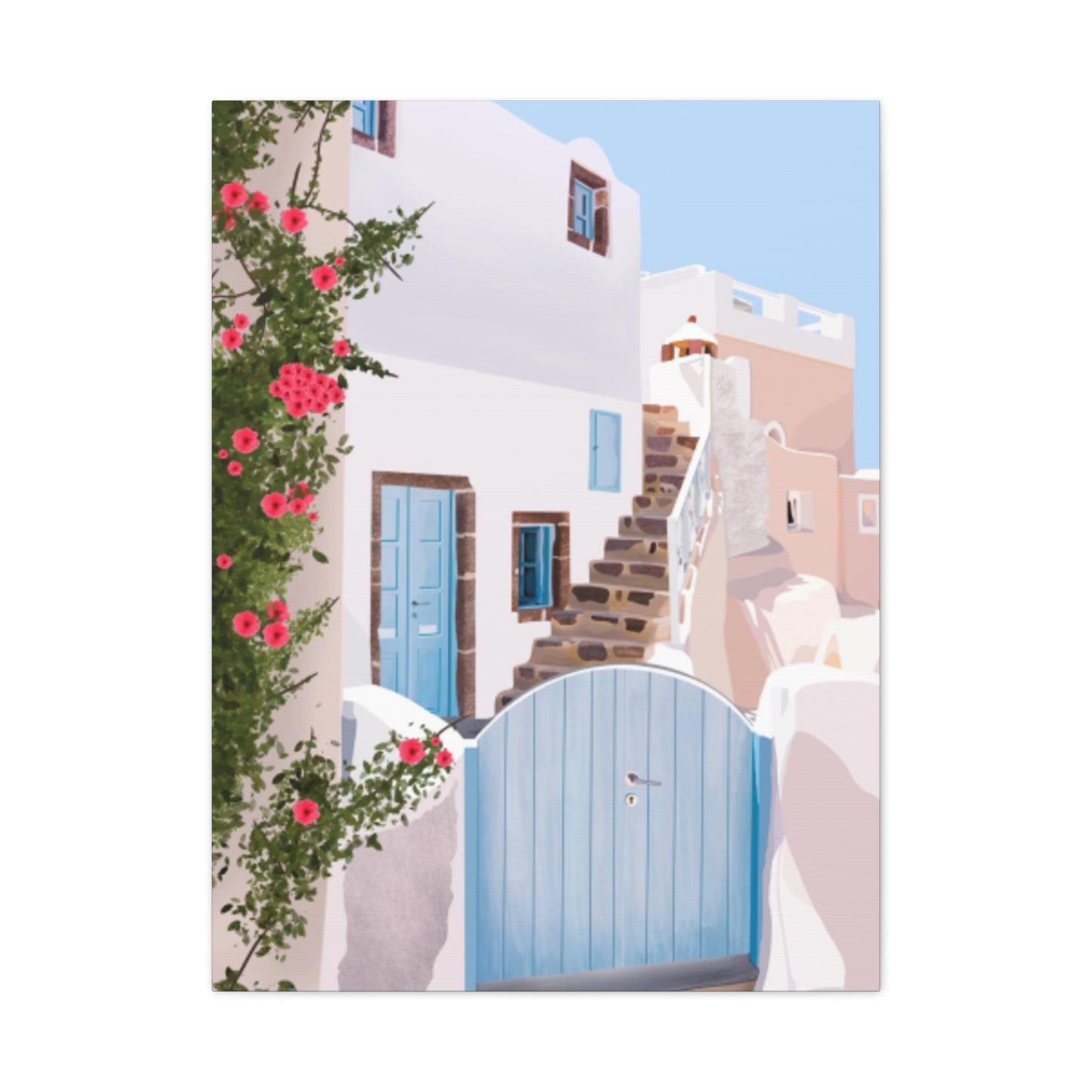 Greece Homes Wall Art & Canvas Prints