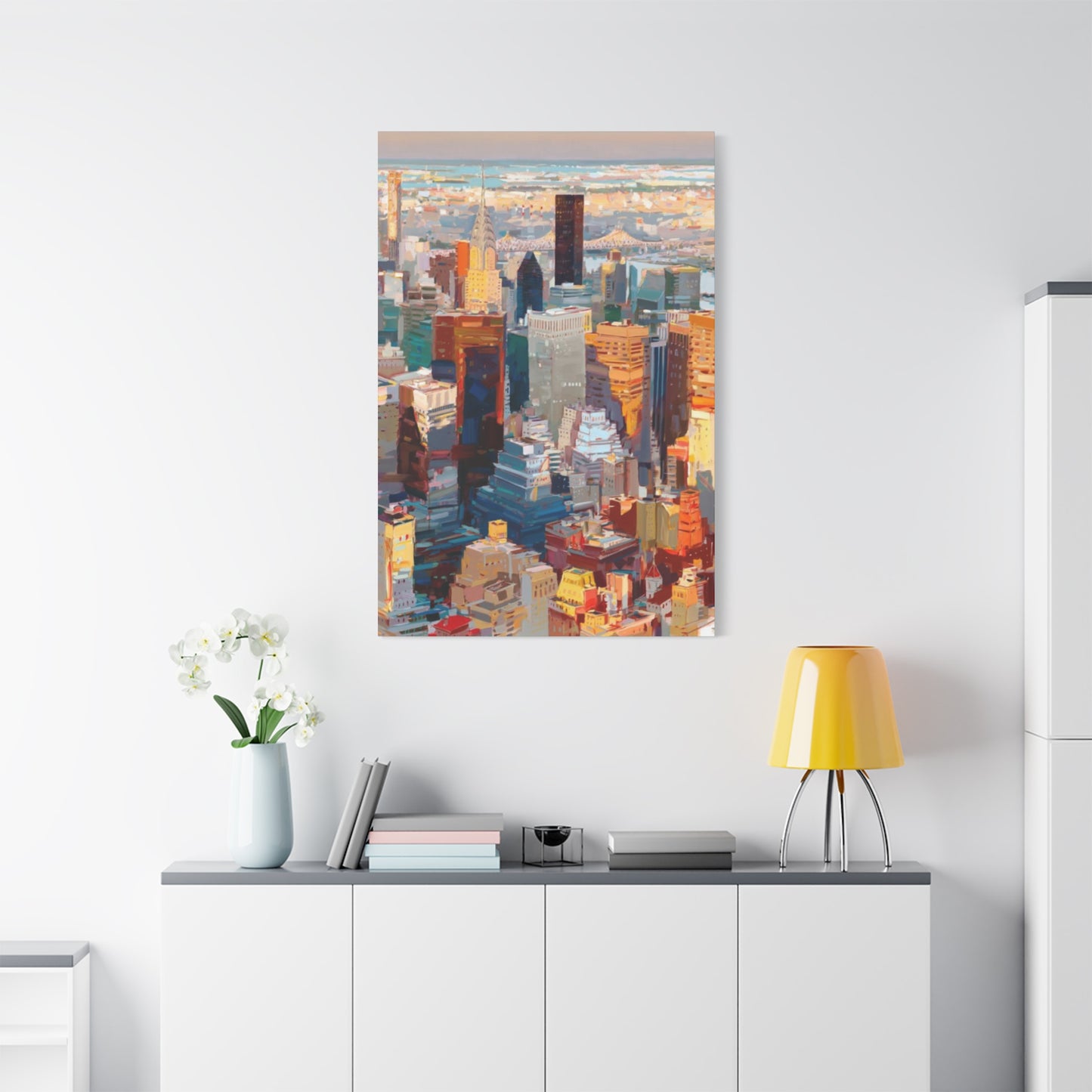 Manhattan City Skyline NYC Skylines Wall Art & Canvas Prints