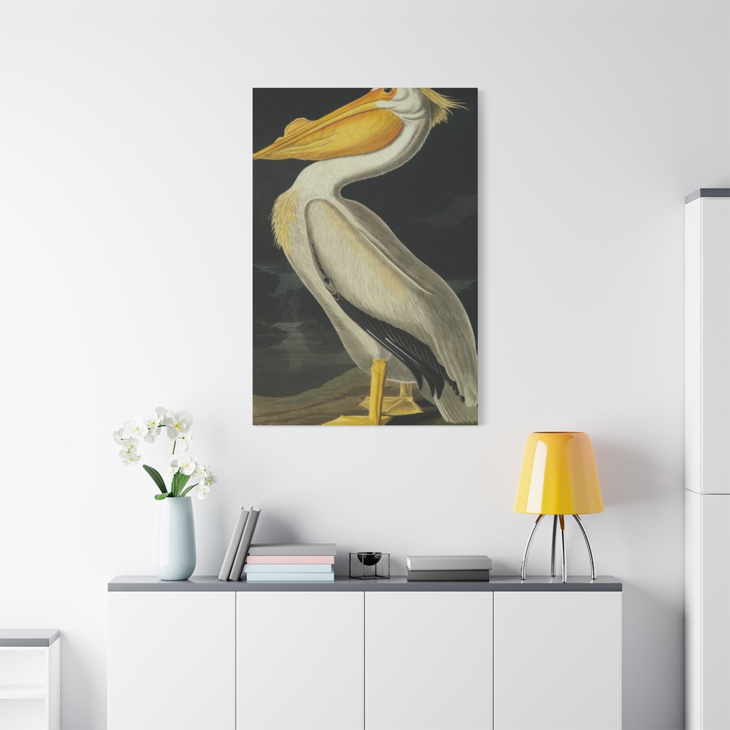 Fat Beak Pelican Painting Wall Art & Canvas Prints