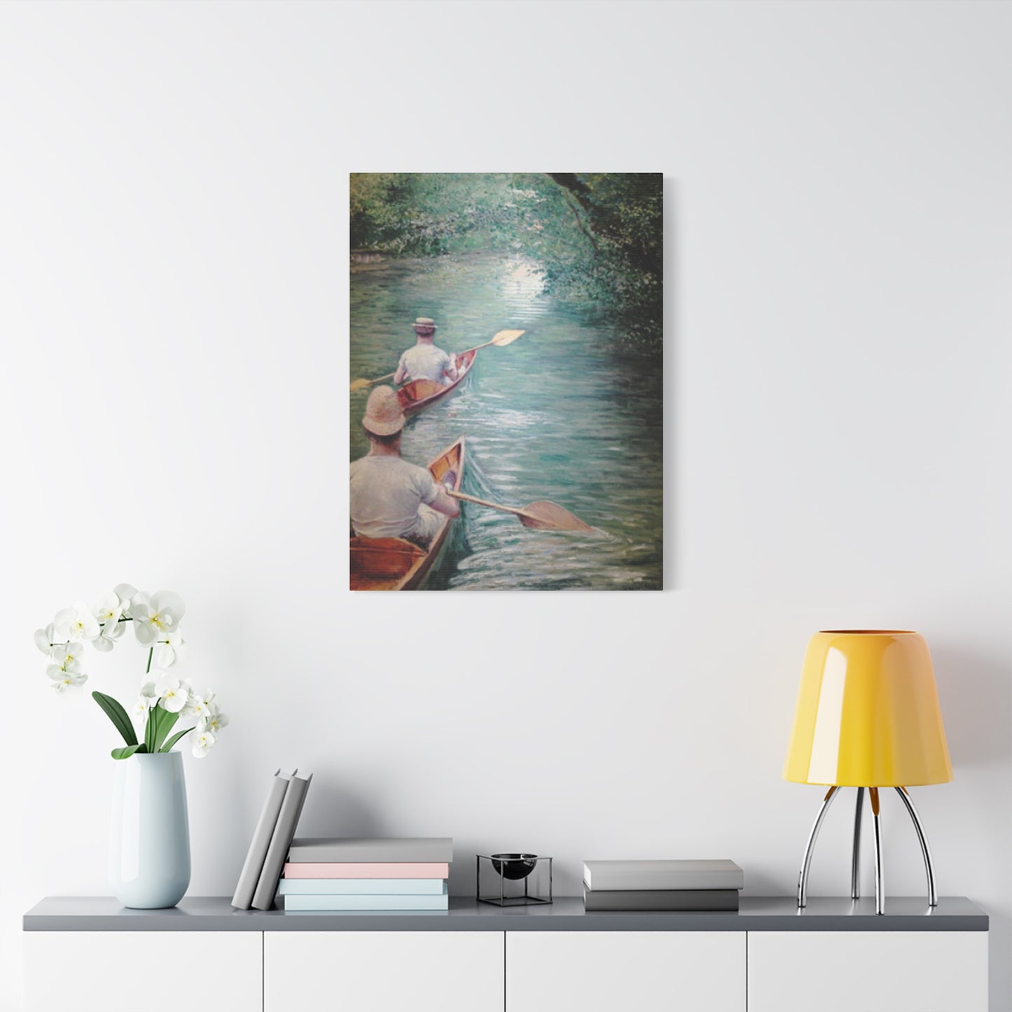 Gustav Kayaking Painting Wall Art & Canvas Prints