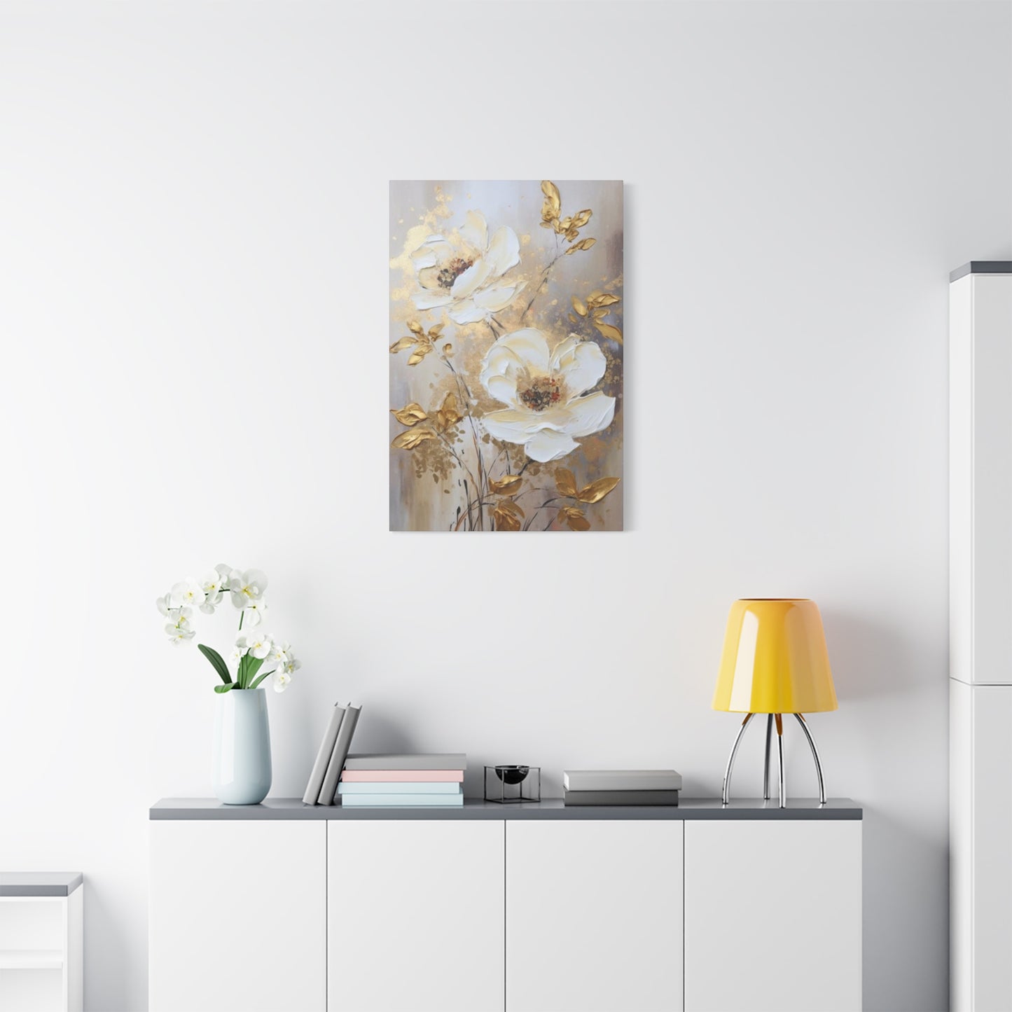 Golden Flower Wall Art & Canvas Prints