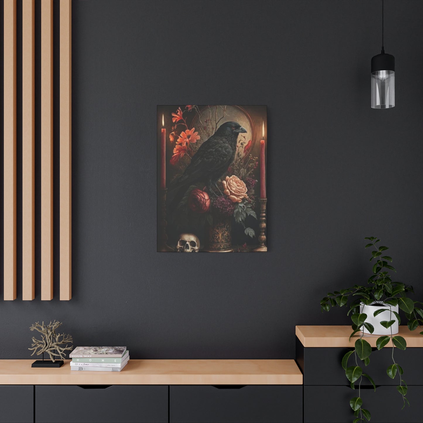 Scary Crow Halloween Wall Art & Canvas Prints