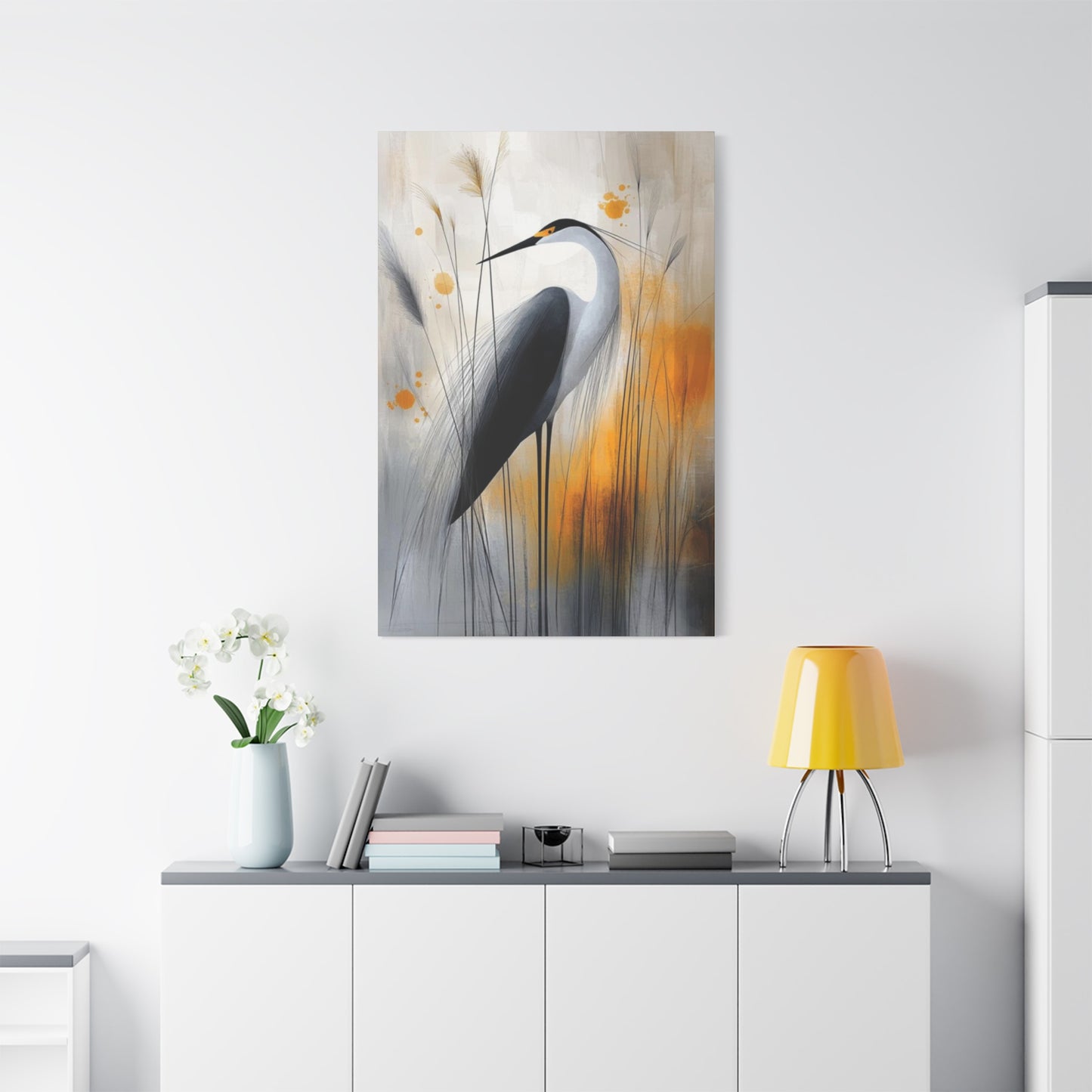 Beautiful Herons Drawing Wall Art & Canvas Prints