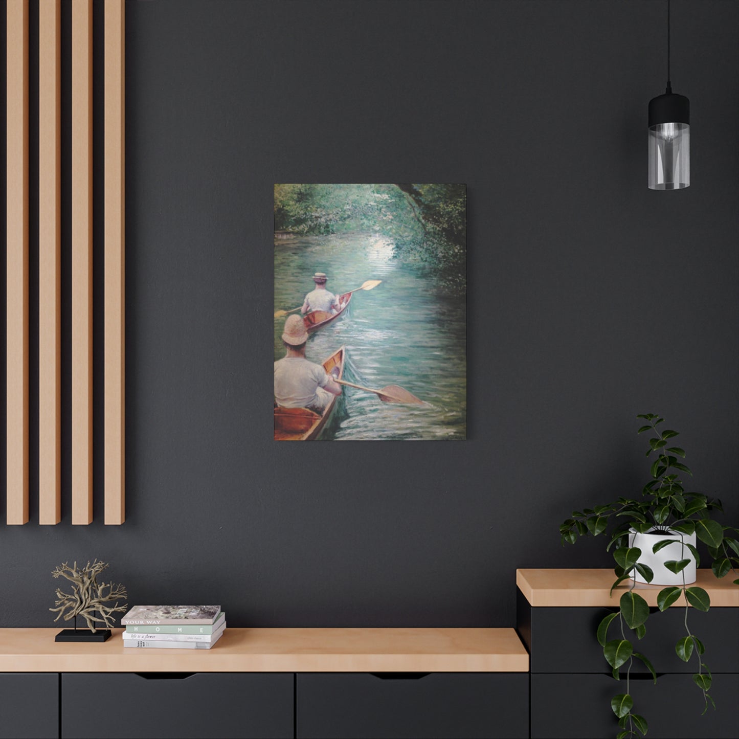 Gustav Kayaking Painting Wall Art & Canvas Prints