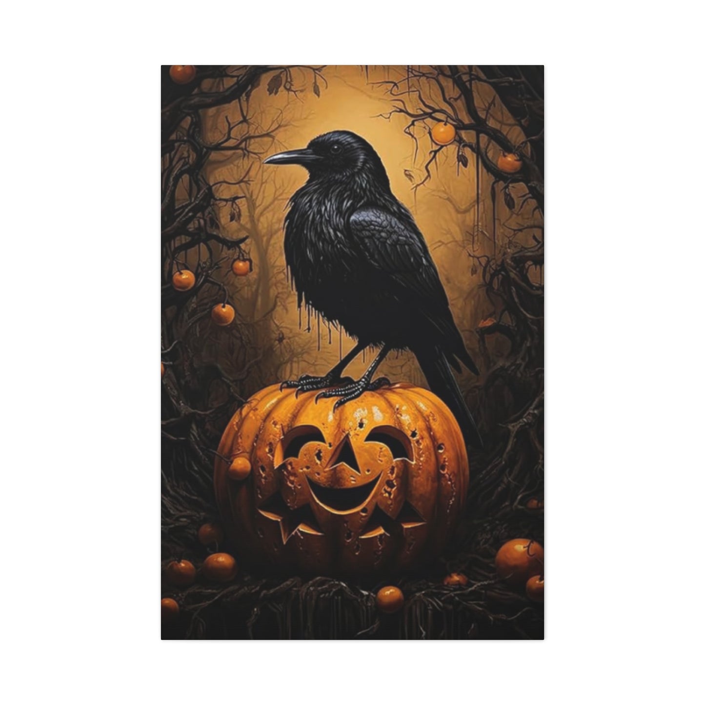 Scary Crow Wall Art & Canvas Prints