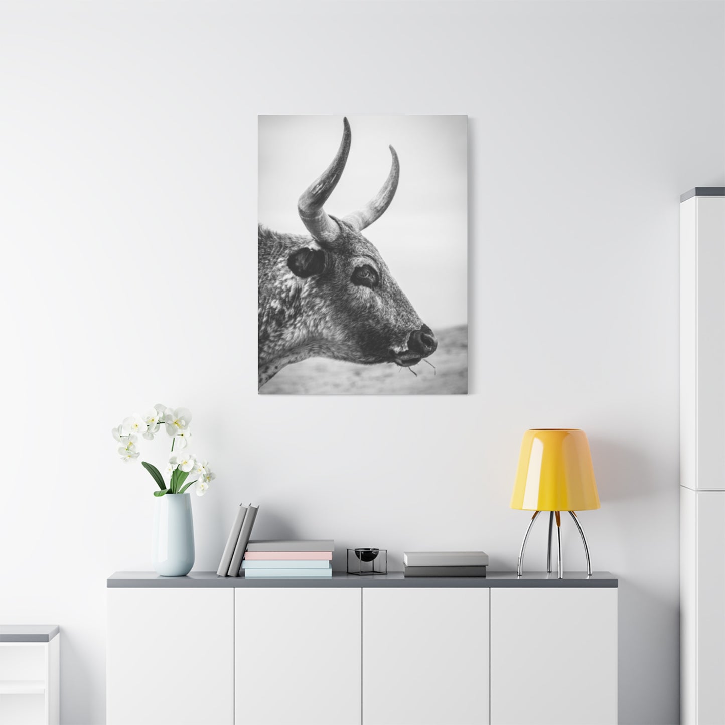 Wild Bull Curvy Longhorn Wall Art & Canvas Prints