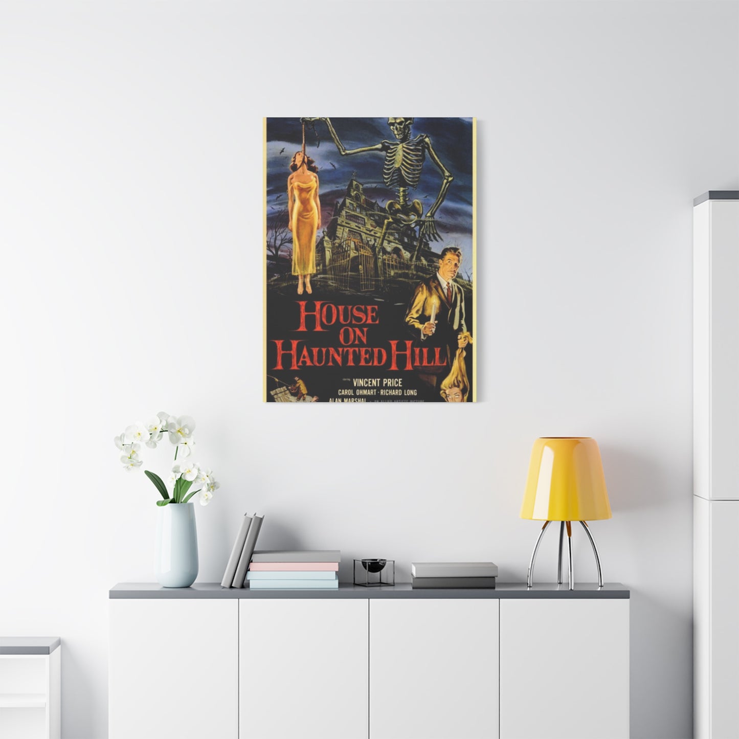 House Of Haunted Hills Horror Movie Poster Wall Art & Canvas Prints