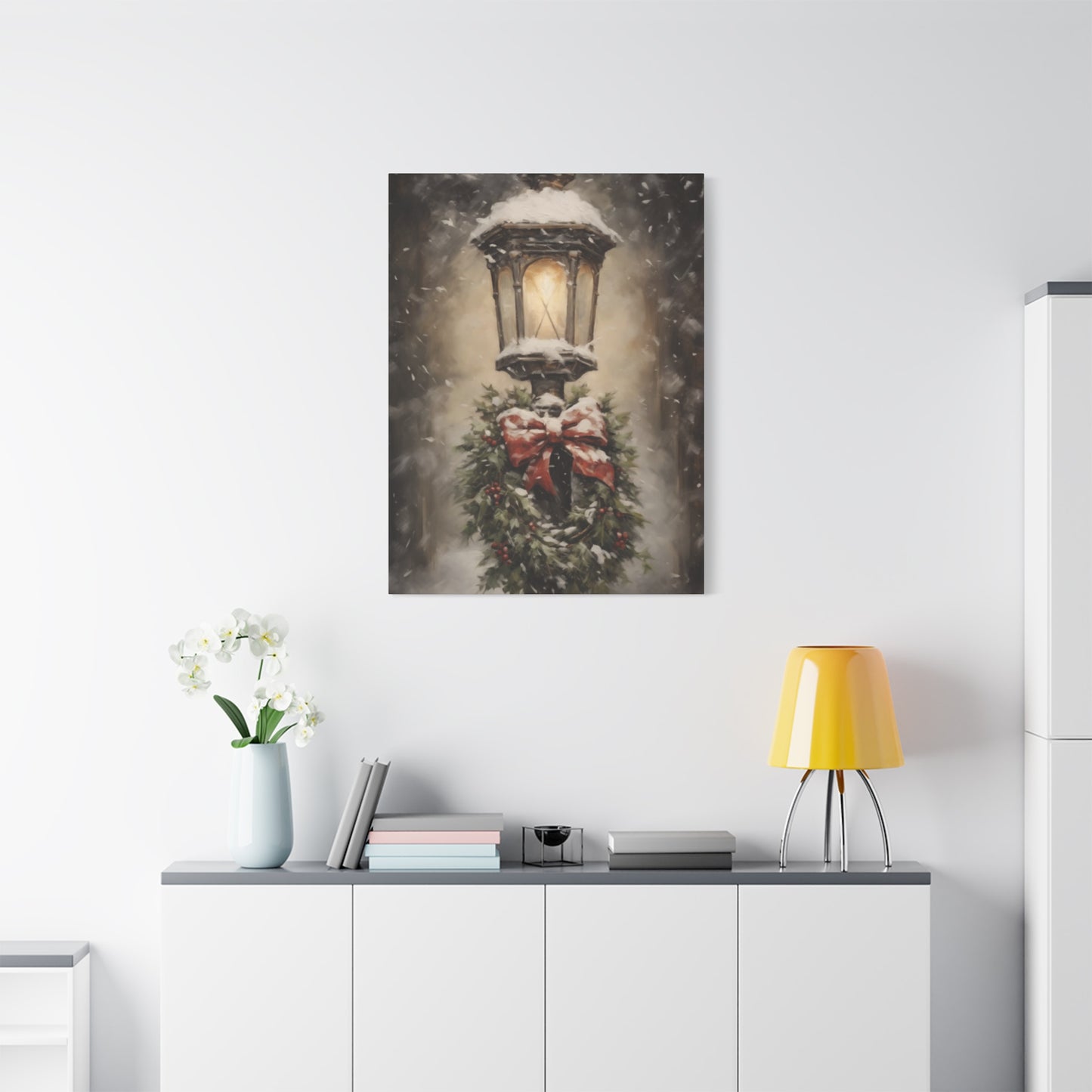 Light Pole in Winters Wall Art & Canvas Prints