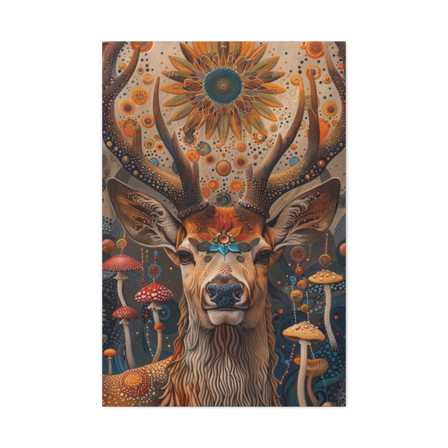 Deer & Mushroom Wall Art & Canvas Prints