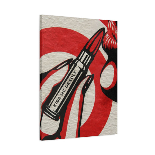 Kiss Me Deadly Lips Wall Art & Canvas Prints