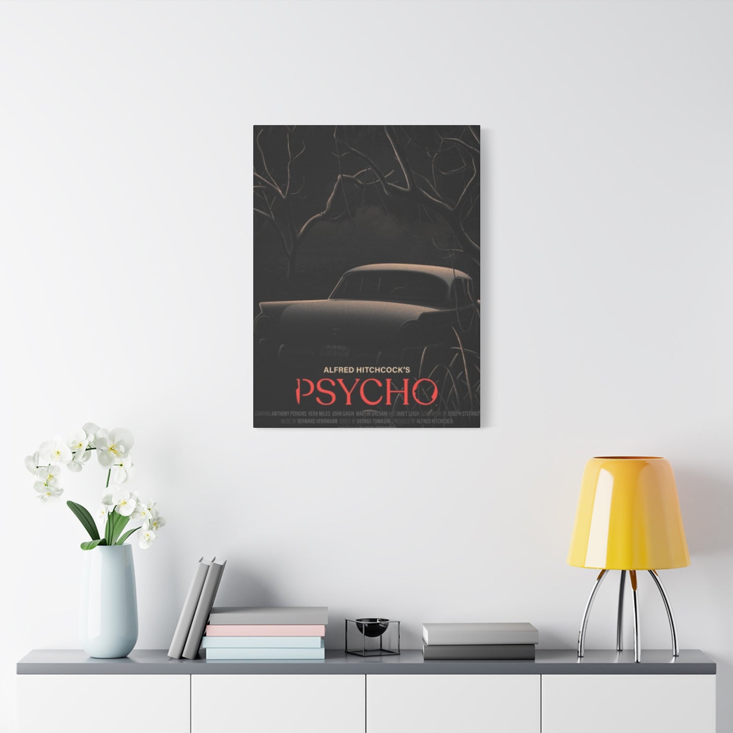 Psycho Horror Movie Poster Wall Art & Canvas Prints