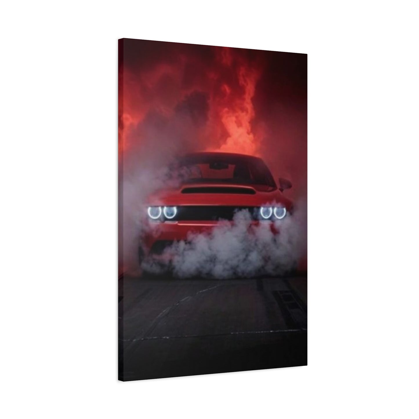 Hellcat Burnout Man Cave Decor Wall Art & Canvas Prints