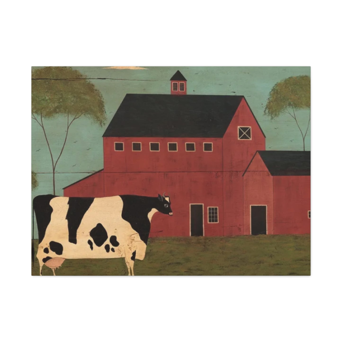 Cow in The Farm Kimble Warren Wall Art & Canvas Prints