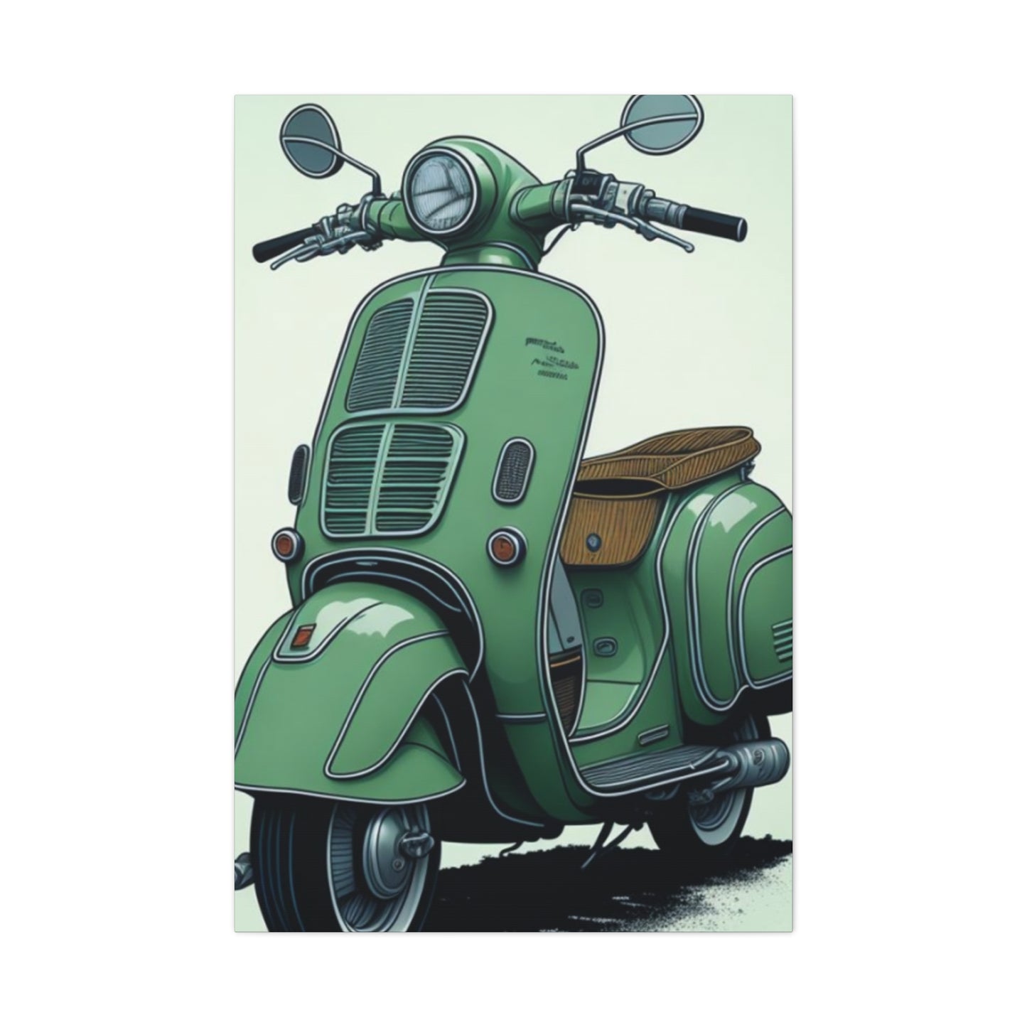 Jesper Scooter Poster Motorcycle Wall Art & Canvas Prints