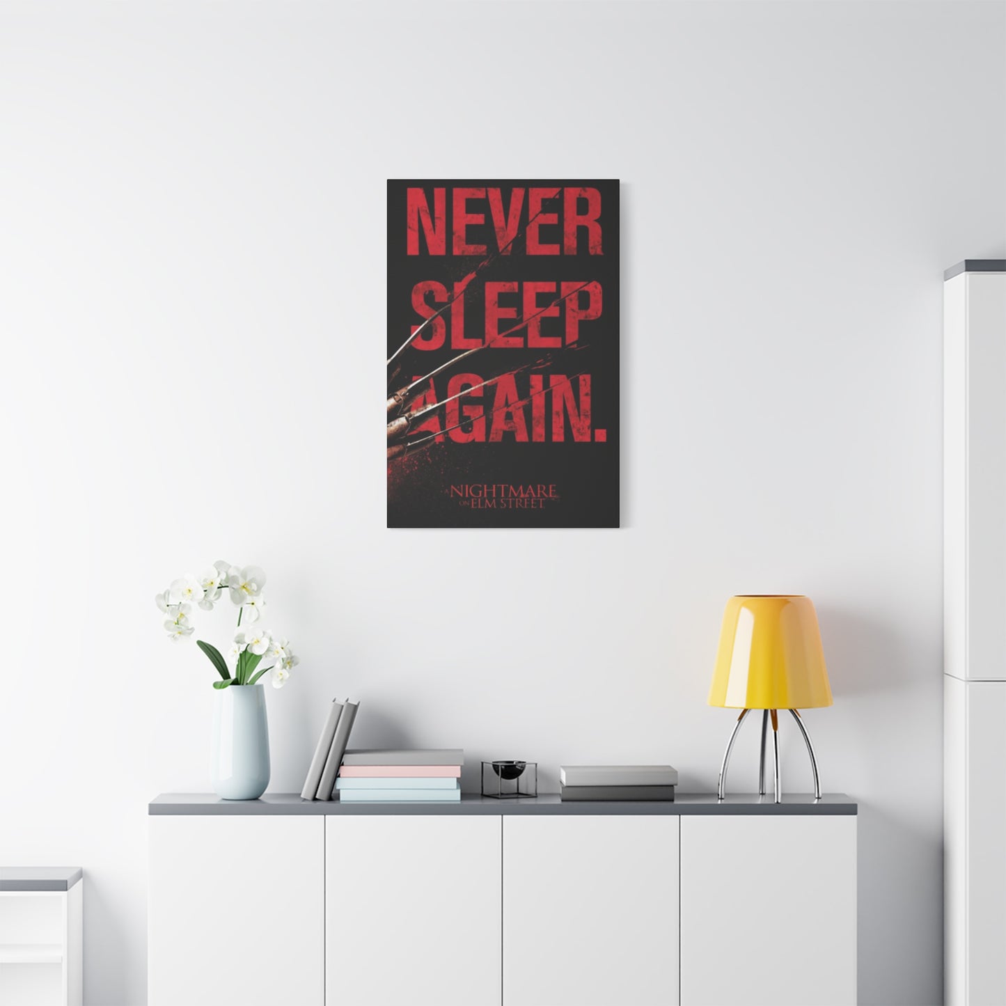 Never Sleep Again Horror Wall Art & Canvas Prints