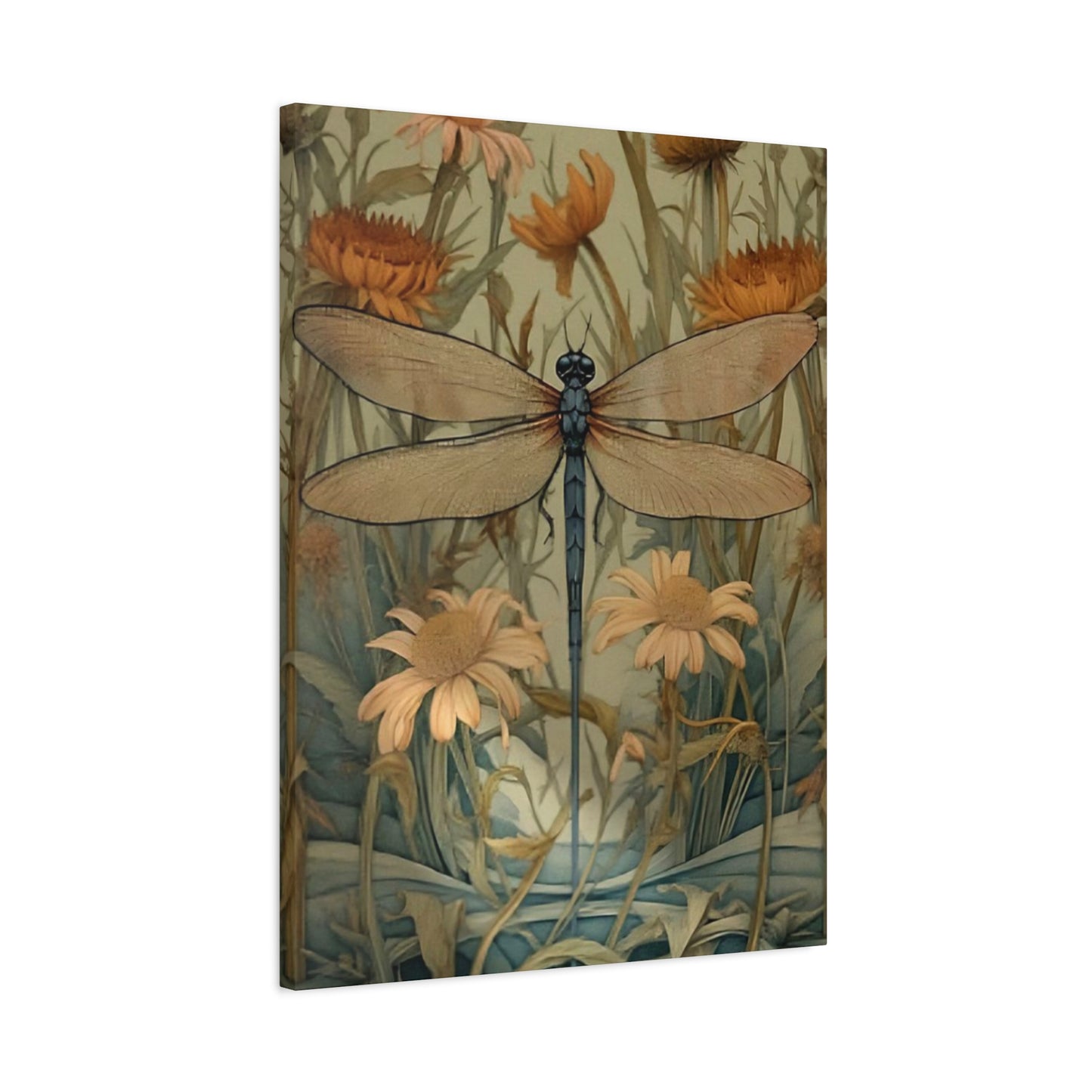 Brown Wing Dragonfly Wall Art & Canvas Prints