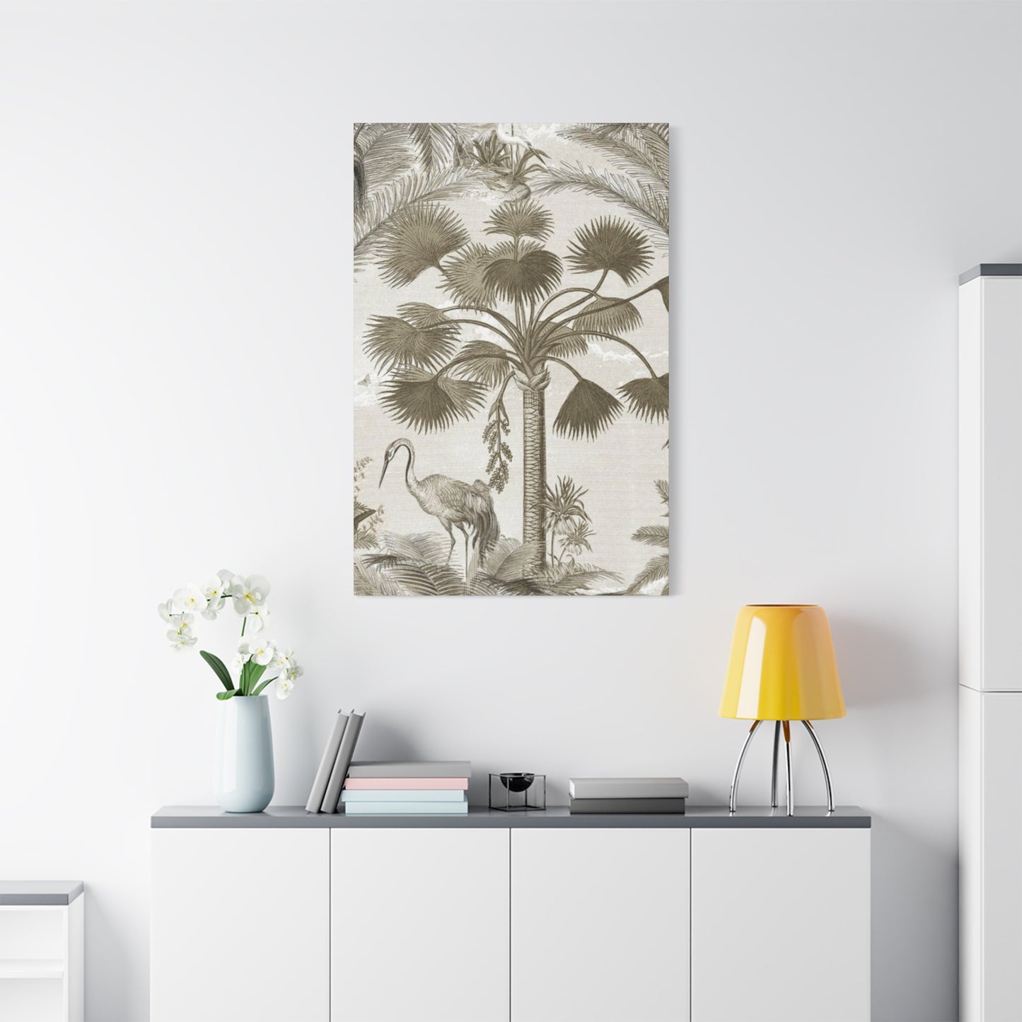 Palm Tree & Animals In Wildlife Wall Art & Canvas Prints