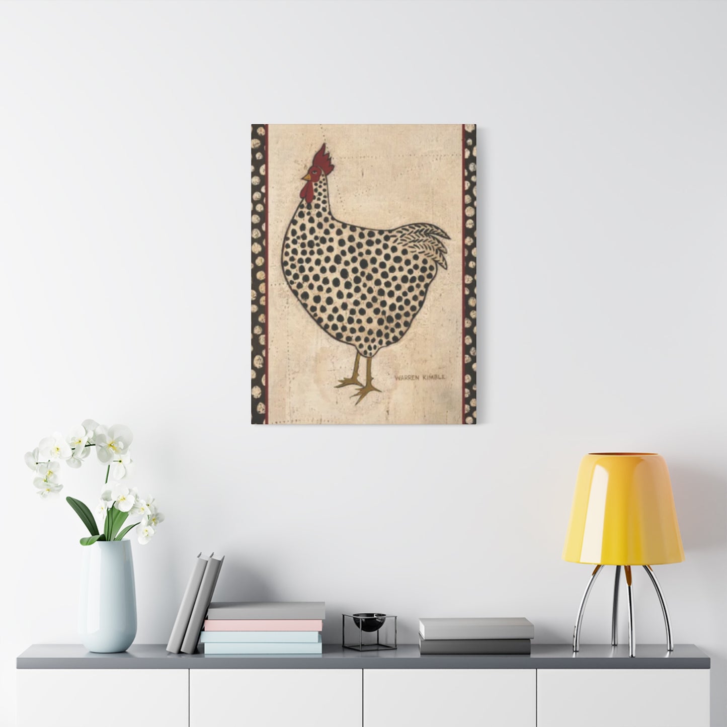 Chicken Drawing Kimble Warren Wall Art & Canvas Prints