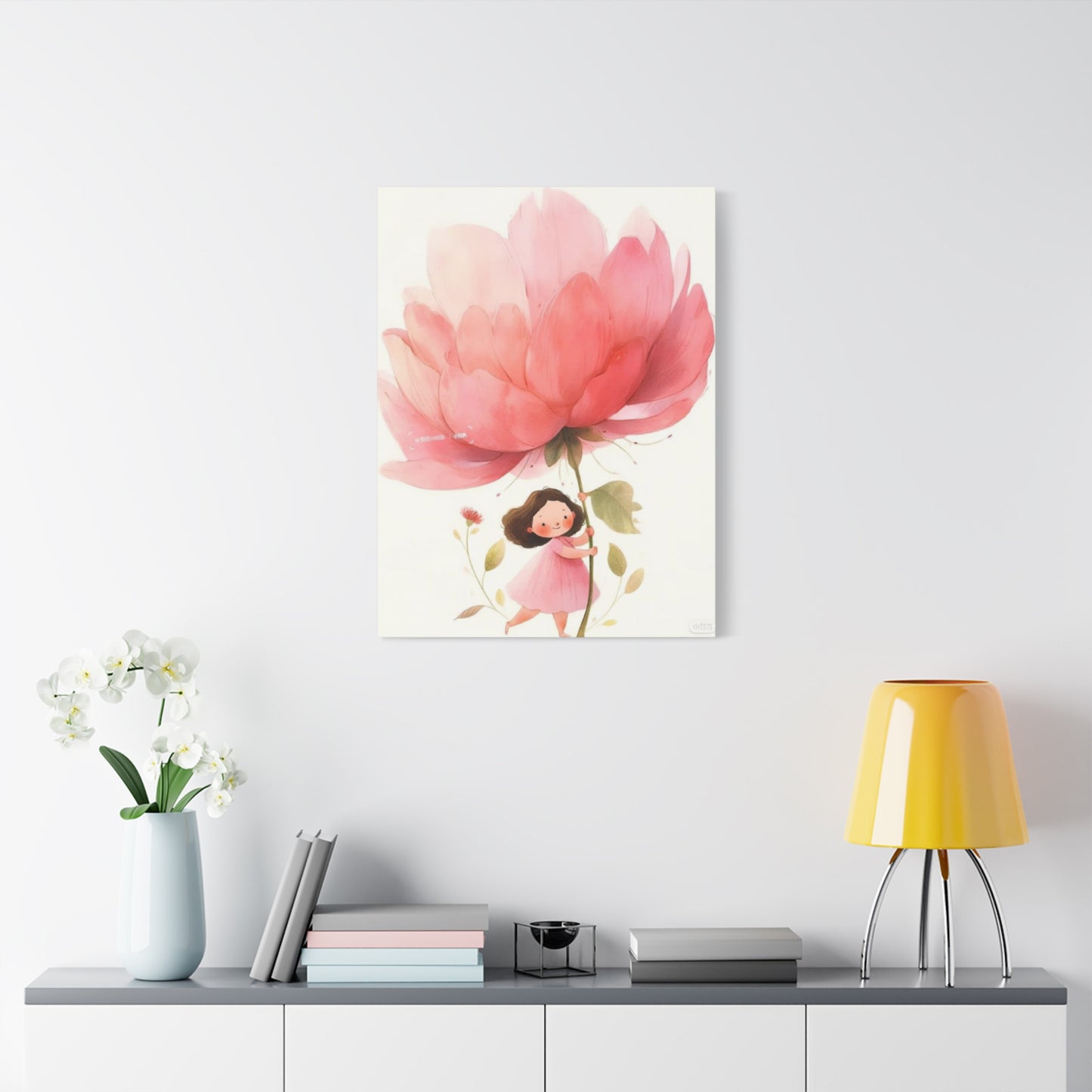 Girl with Flower Fairies Wall Art & Canvas Prints