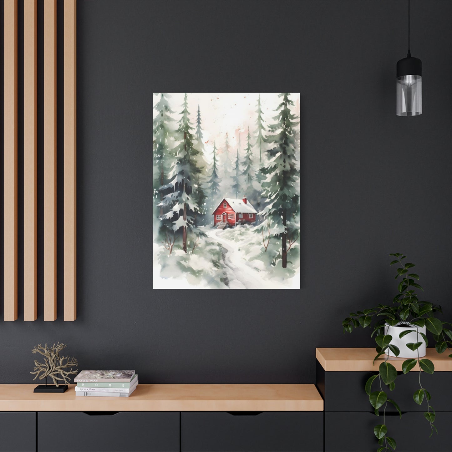 Red House In Wild Wall Art & Canvas Prints