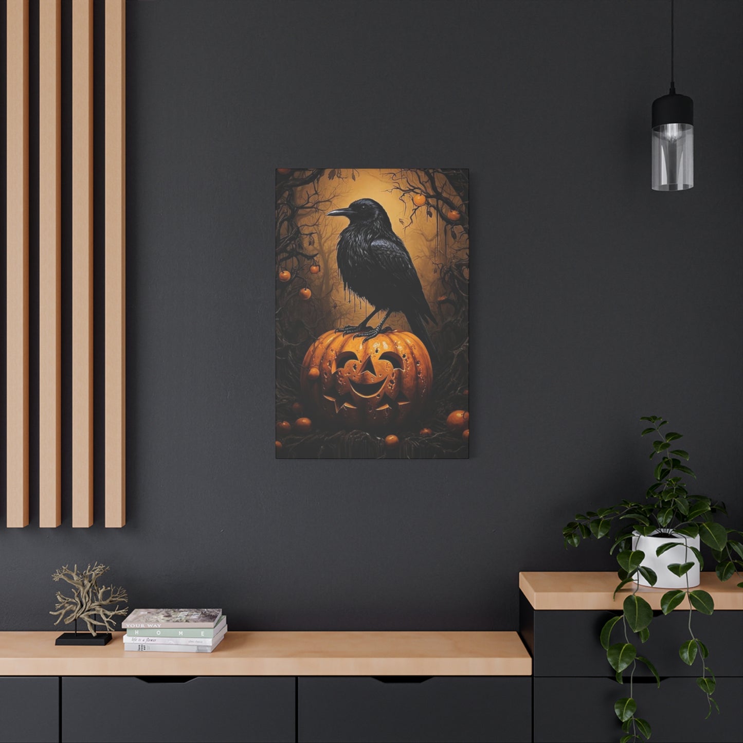 Scary Crow Wall Art & Canvas Prints