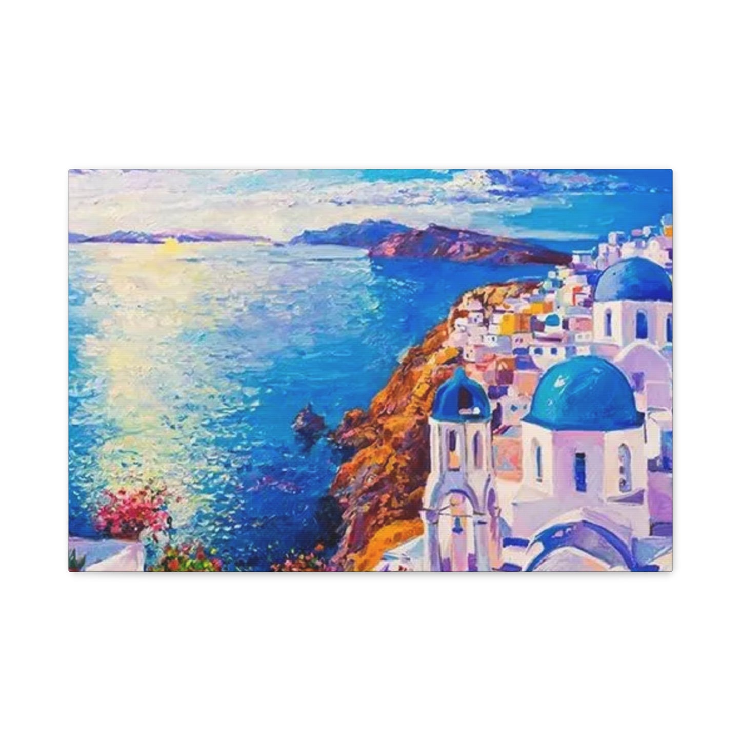 Greece Bird Eye View Wall Art & Canvas Prints