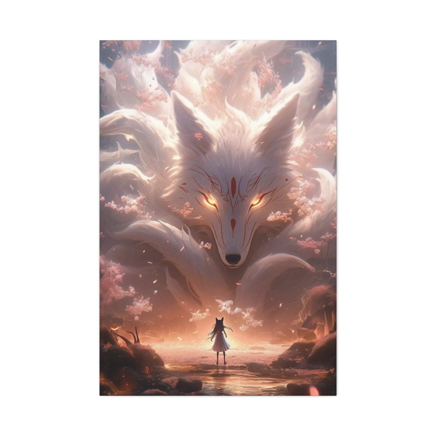 White Fox Queen Wall Art & Canvas Prints