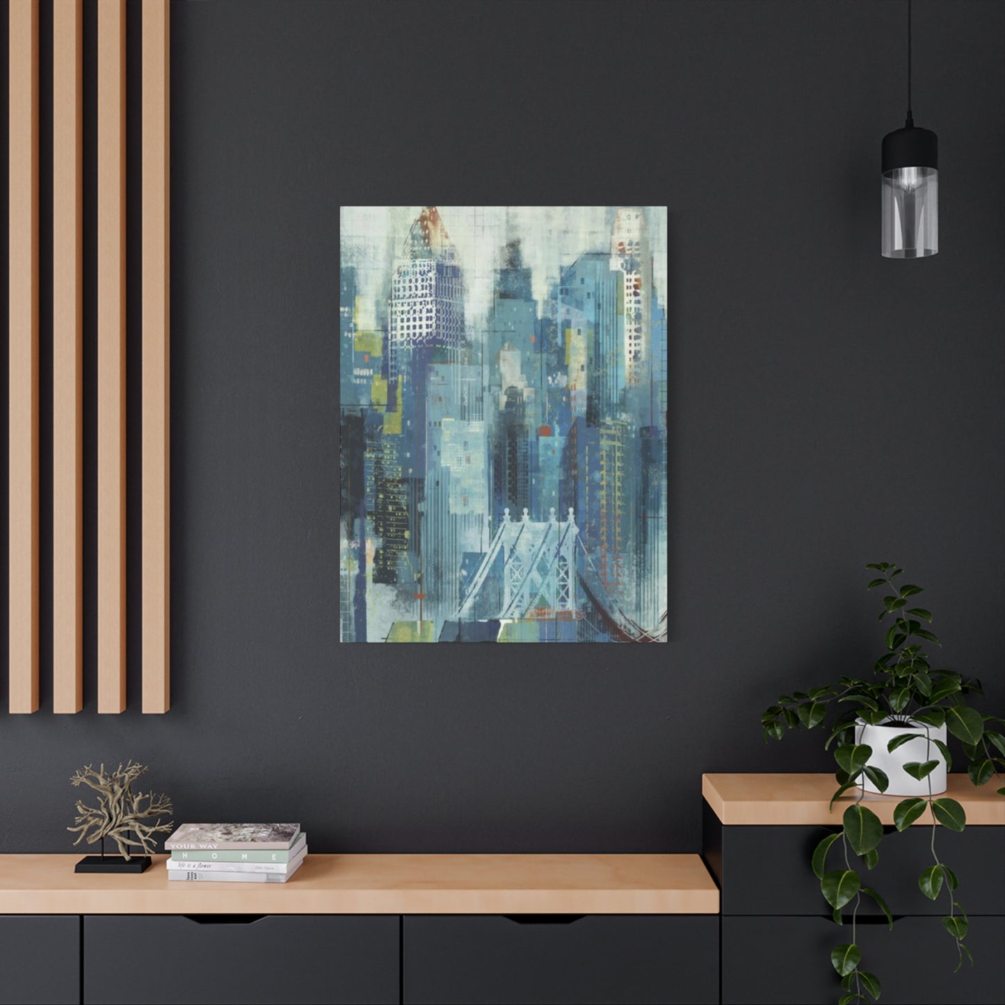 Manhattan City Skyline Painting NYC Skyline Wall Art & Canvas Prints