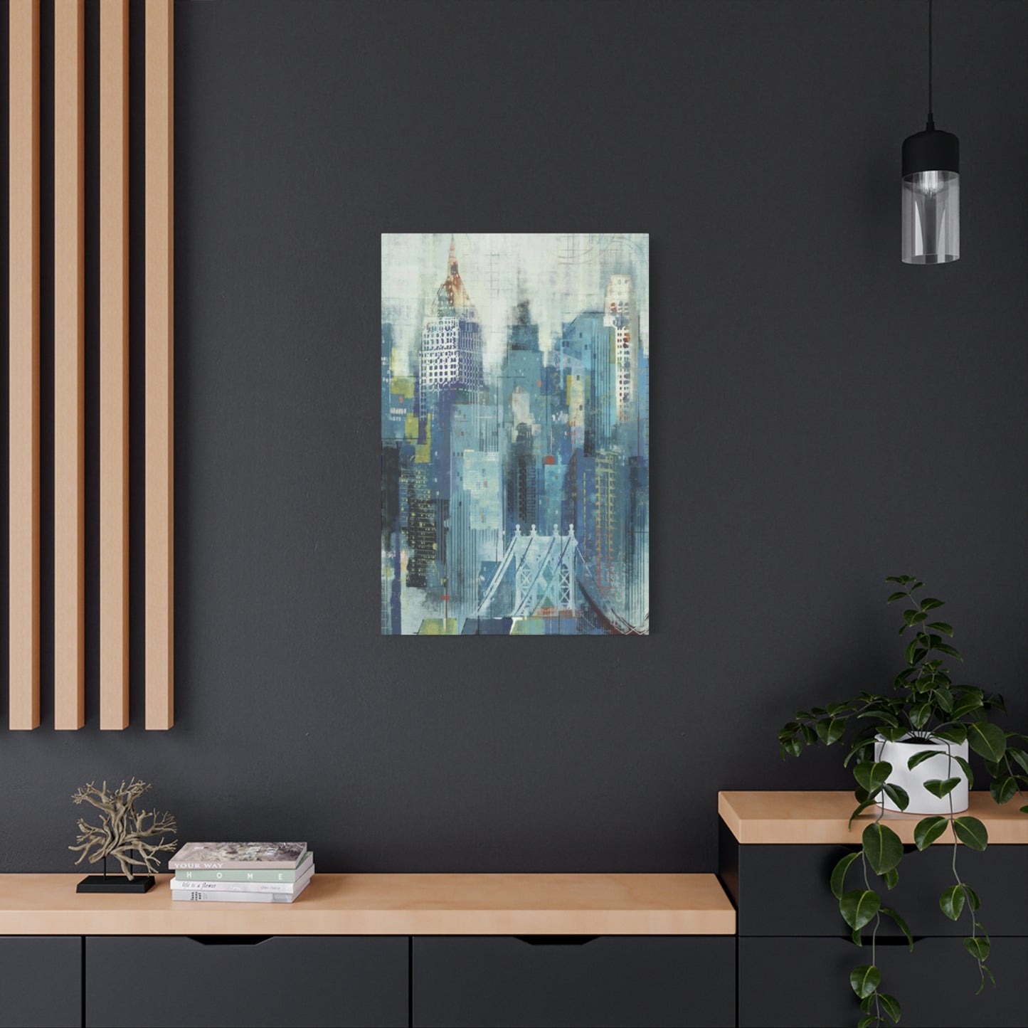 Manhattan City Skyline Painting NYC Skyline Wall Art & Canvas Prints