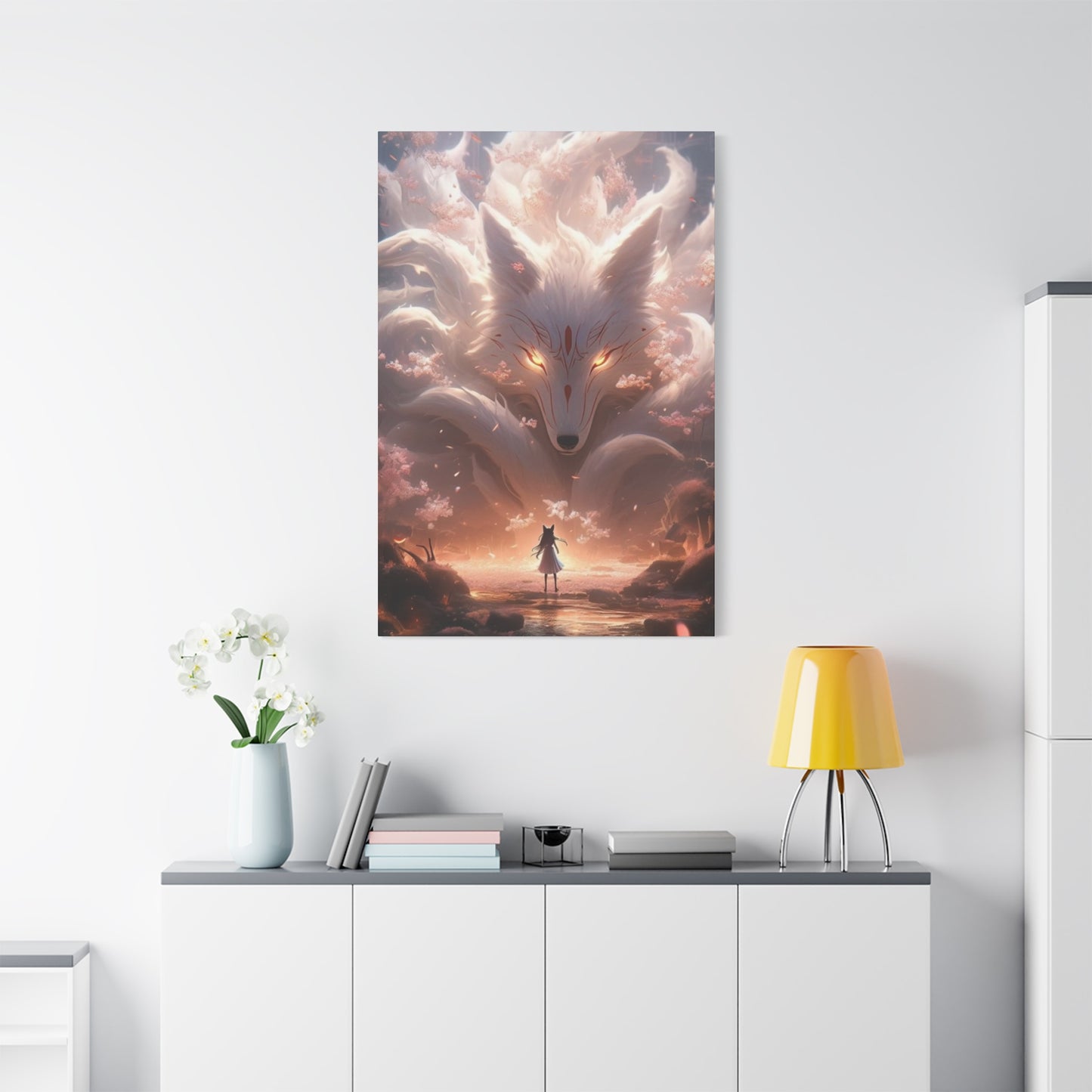 White Fox Queen Wall Art & Canvas Prints