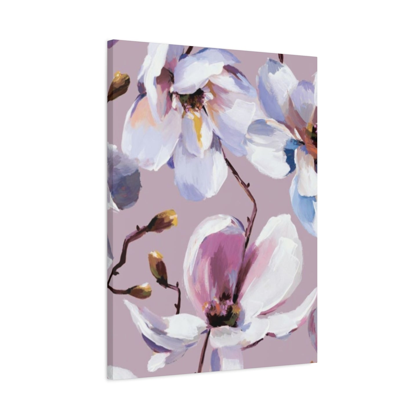 Purple Magnolia Flower Painting Wall Art & Canvas Prints