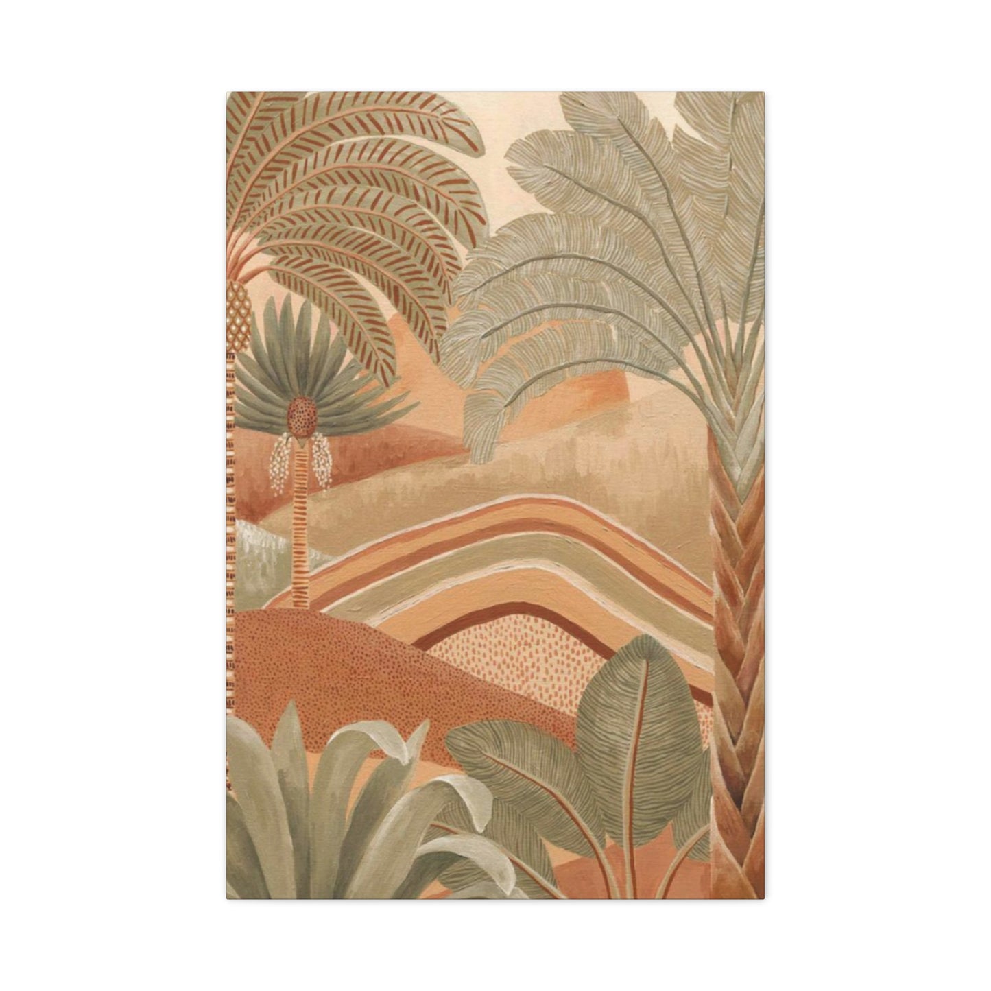 Brown & Green Palm Tree Wall Art & Canvas Prints